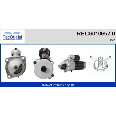 Motorino di avviamento RECOFICIAL REC6010657.0