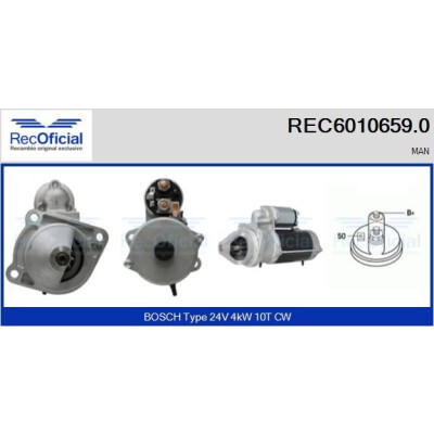 Motorino di avviamento RECOFICIAL REC6010659.0