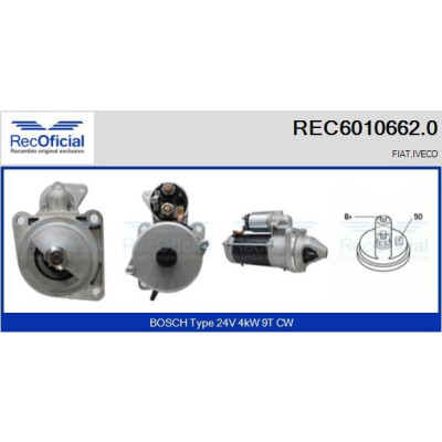 Motorino di avviamento RECOFICIAL REC6010662.0