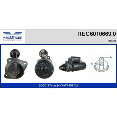 Motorino di avviamento RECOFICIAL REC6010669.0