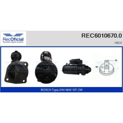 Motorino di avviamento RECOFICIAL REC6010670.0