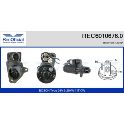 Motorino di avviamento RECOFICIAL REC6010676.0