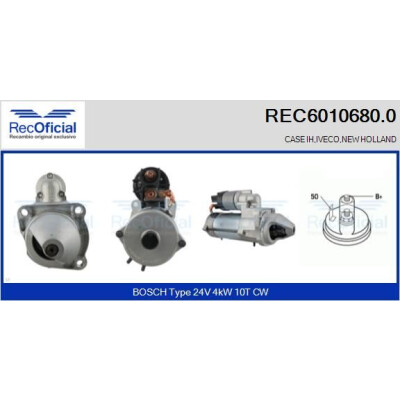Motorino di avviamento RECOFICIAL REC6010680.0