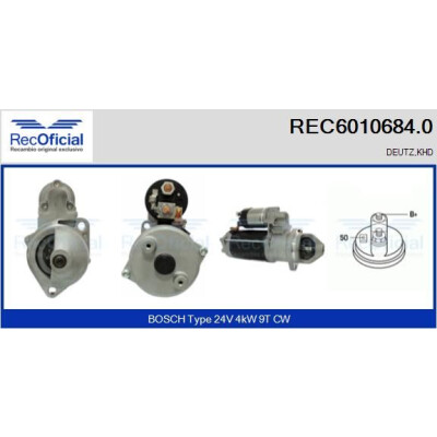 Motorino di avviamento RECOFFICIAL REC6010684.0