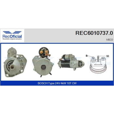 Motorino di avviamento RECOFICIAL REC6010737.0