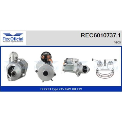 Motorino di avviamento RECOFICIAL REC6010737.1