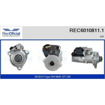 Motorino di avviamento RECOFICIAL REC6010811.1