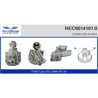 Motorino di avviamento RECOFFICIAL REC6014101.0