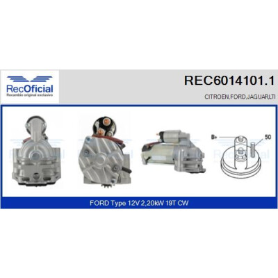 Motorino di avviamento RECOFFICIAL REC6014101.1