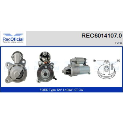 Motorino di avviamento RECOFICIAL REC6014107.0