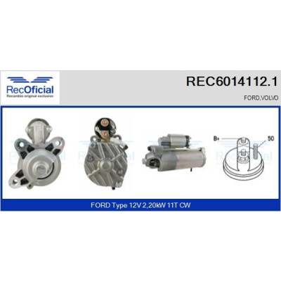 Motorino di avviamento RECOFFICIAL REC6014112.1