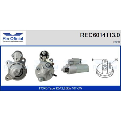 Motorino di avviamento RECOFFICIAL REC6014113.0