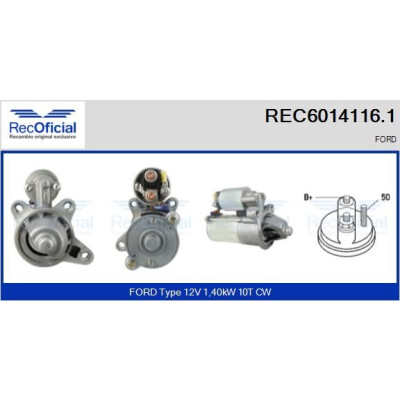 Motorino di avviamento RECOFFICIAL REC6014116.1