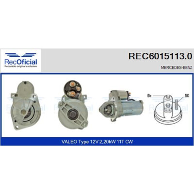 Motorino di avviamento RECOFFICIAL REC6015113.0