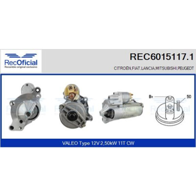 Motorino di avviamento RECOFFICIAL REC6015117.1