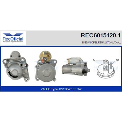 Motorino di avviamento RECOFFICIAL REC6015120.1