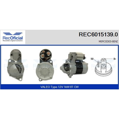 Motorino di avviamento RECOFICIAL REC6015139.0