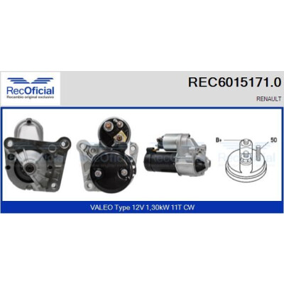 Motorino di avviamento RECOFFICIAL REC6015171.0