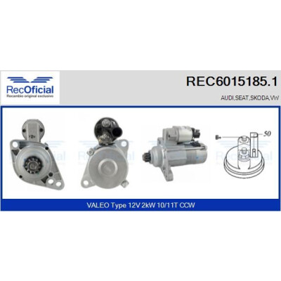 Motorino di avviamento RECOFICIAL REC6015185.1