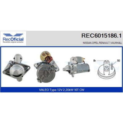 Motorino di avviamento RECOFFICIAL REC6015186.1