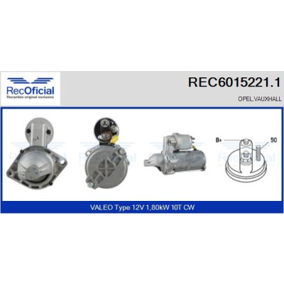 Motorino di avviamento RECOFICIAL REC6015221.1