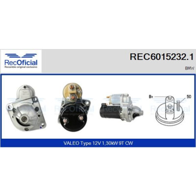 Motorino di avviamento RECOFICIAL REC6015232.1