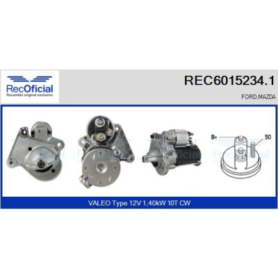 Motorino di avviamento RECOFFICIAL REC6015234.1