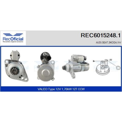 Motorino di avviamento RECOFICIAL REC6015248.1
