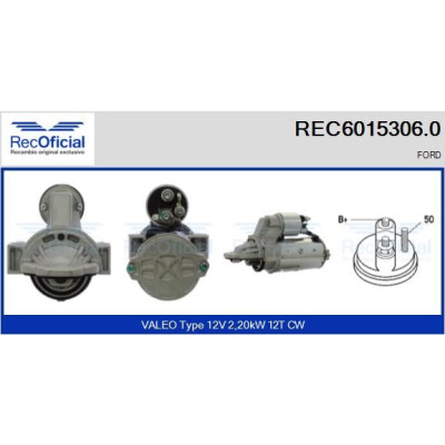 Motorino di avviamento RECOFICIAL REC6015306.0