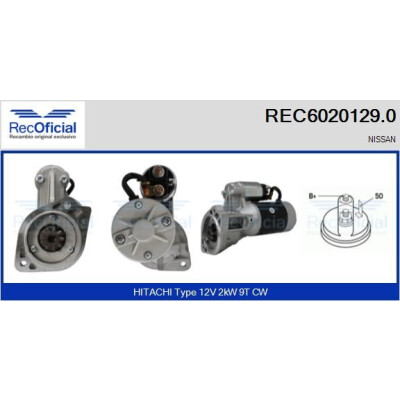 Motorino di avviamento RECOFICIAL REC6020129.0
