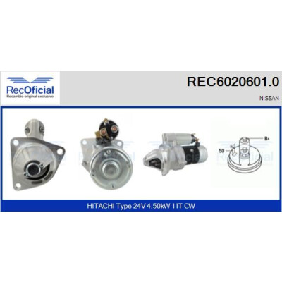 Motorino di avviamento RECOFICIAL REC6020601.0