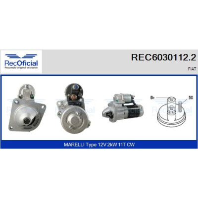 Motorino di avviamento RECOFICIAL REC6030112.2
