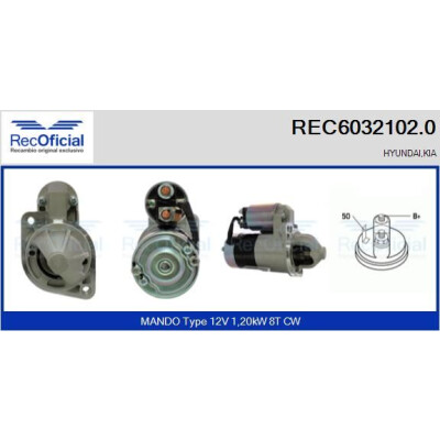Motorino di avviamento RECOFICIAL REC6032102.0
