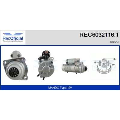 Motorino di avviamento RECOFICIAL REC6032116.1