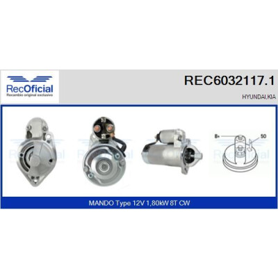Motorino di avviamento RECOFICIAL REC6032117.1