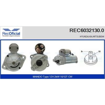 Motorino di avviamento RECOFICIAL REC6032130.0
