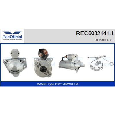 Motorino di avviamento RECOFFICIAL REC6032141.1