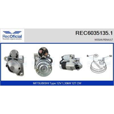 Motorino di avviamento RECOFICIAL REC6035135.1