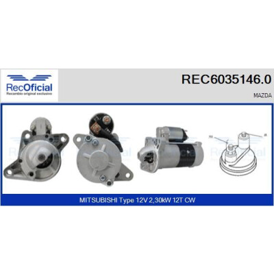 Motorino di avviamento RECOFICIAL REC6035146.0