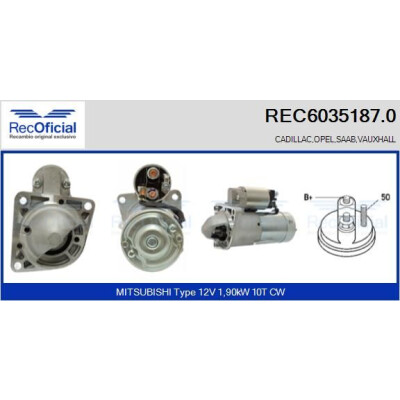 Motorino di avviamento RECOFICIAL REC6035187.0