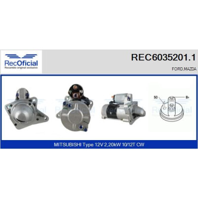 Motorino di avviamento RECOFICIAL REC6035201.1