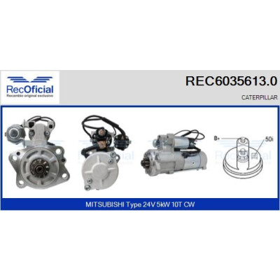 Motorino di avviamento RECOFICIAL REC6035613.0