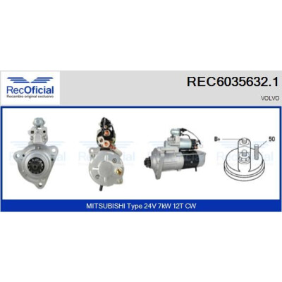 Motorino di avviamento RECOFICIAL REC6035632.1