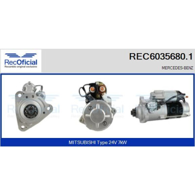 Motorino di avviamento RECOFICIAL REC6035680.1