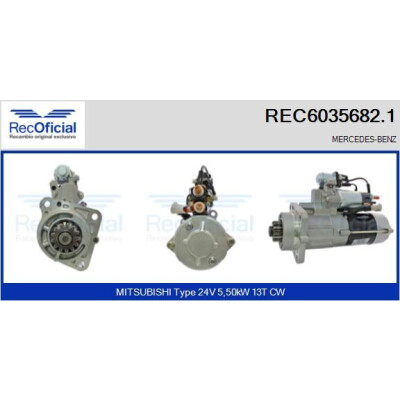 Motorino di avviamento RECOFICIAL REC6035682.1