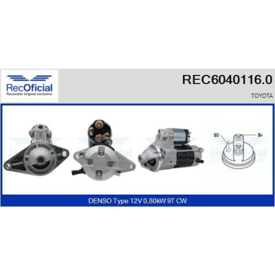 Motorino di avviamento RECOFICIAL REC6040116.0