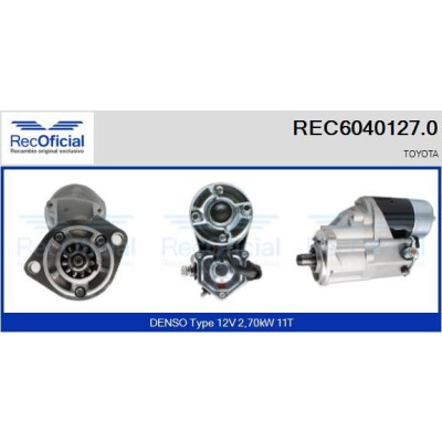 Motorino di avviamento RECOFICIAL REC6040127.0