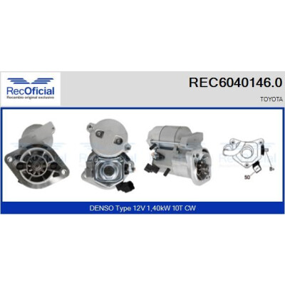 Motorino di avviamento RECOFICIAL REC6040146.0