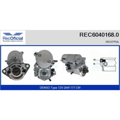 Motorino di avviamento RECOFICIAL REC6040168.0