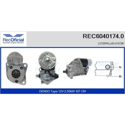 Motorino di avviamento RECOFICIAL REC6040174.0
